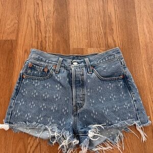 Levi 501 Denim Blue Women's Shorts